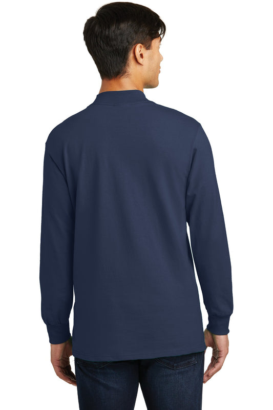 Port & Company Essential Mock Turtleneck. PC61M Navy