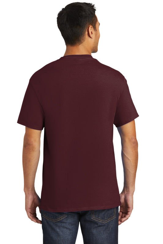 Port & Company Tall Essential Pocket Tee. PC61PT Athletic Maroon Tall