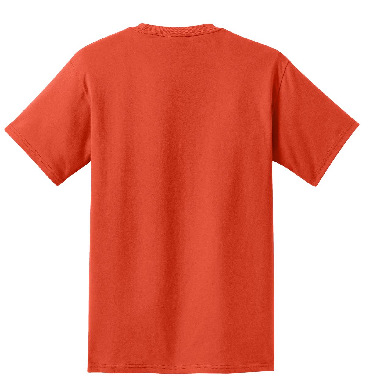Port & Company Essential Pocket Tee. PC61P Orange