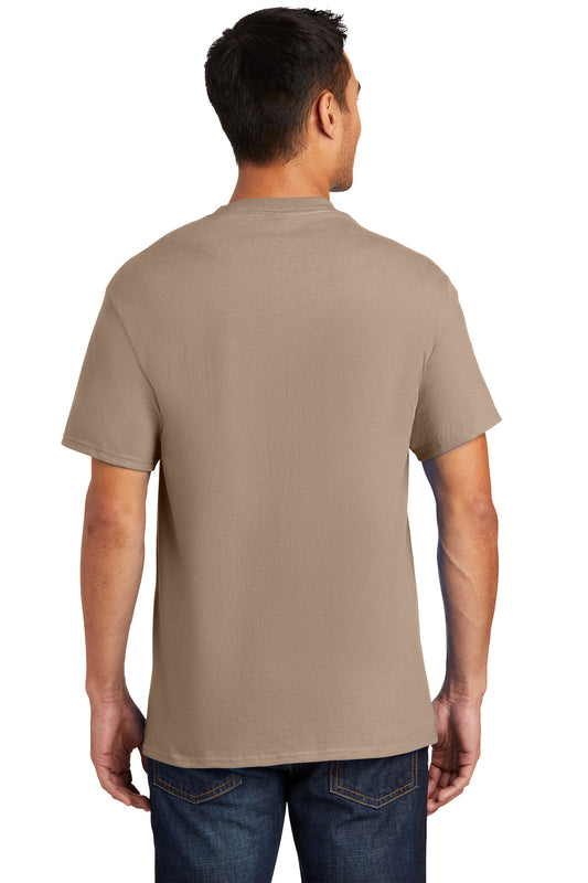 Port & Company Essential Pocket Tee. PC61P Sand