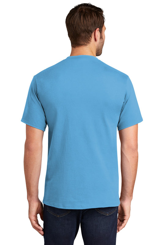 Port & Company Essential Tee. PC61 Aquatic Blue