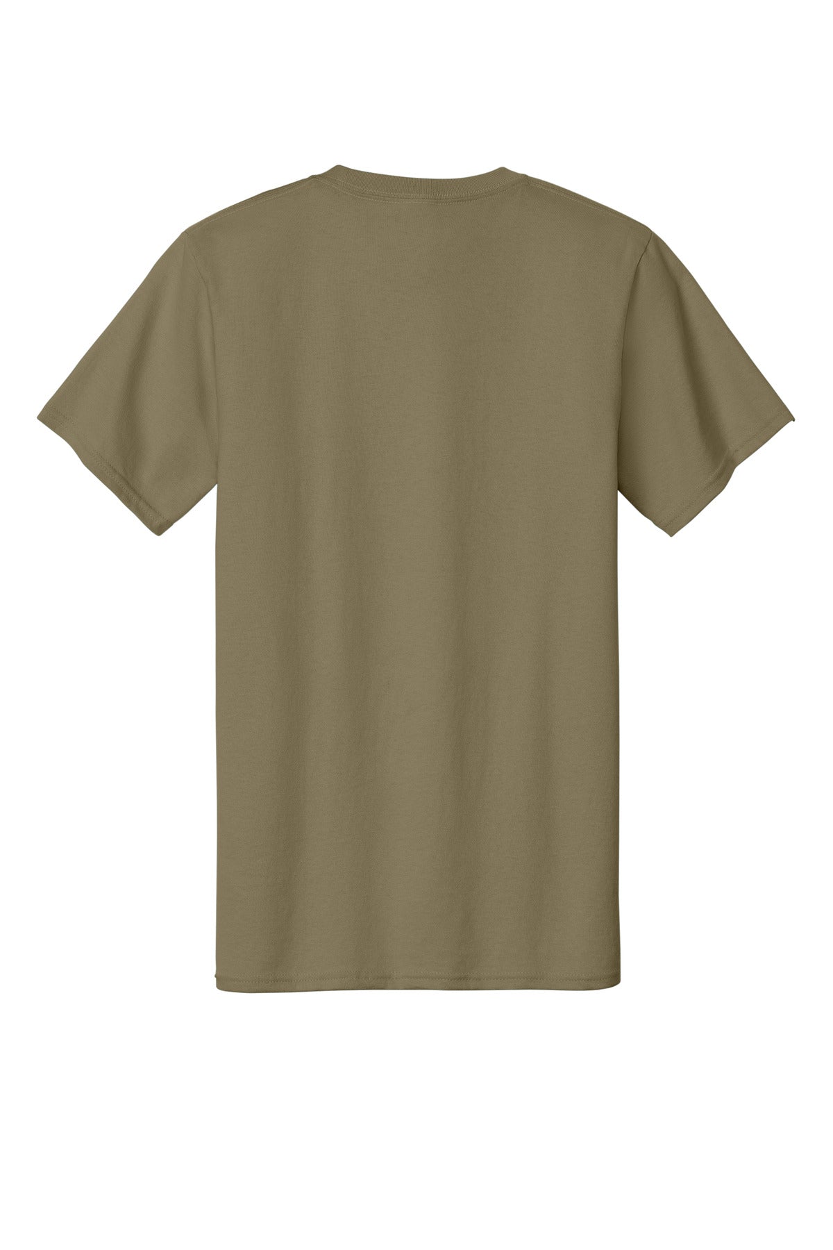 Port & Company Essential Tee. PC61 Coyote Brown