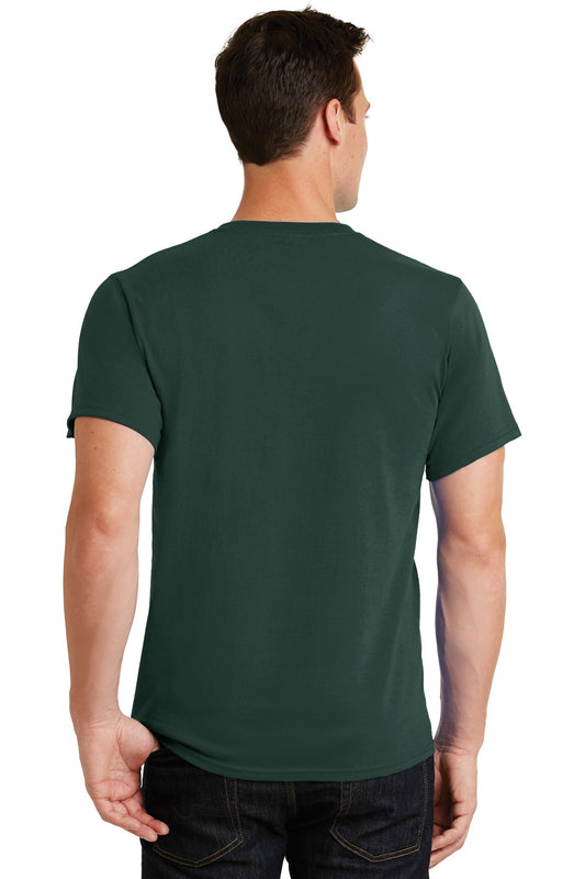 Port & Company Essential Tee. PC61 Dark Green