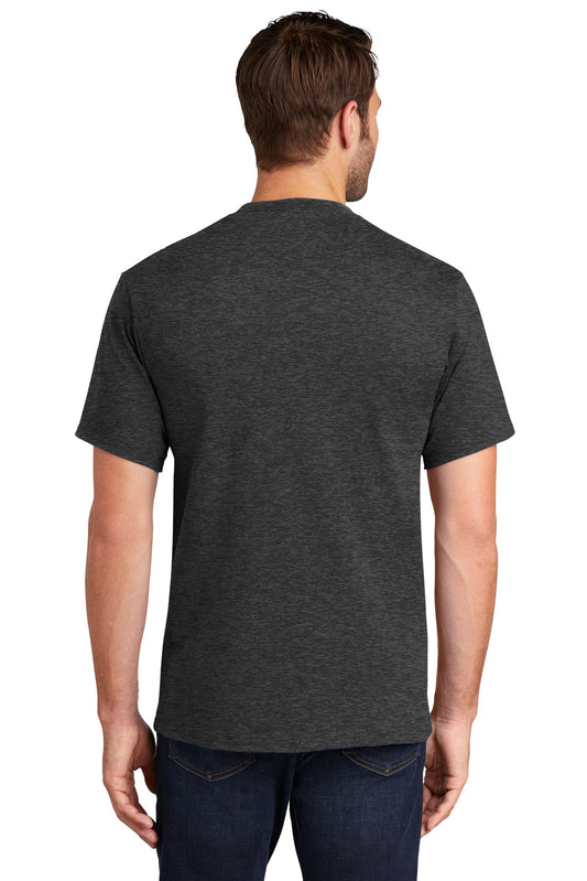 Port & Company Essential Tee. PC61 Dark Heather Grey