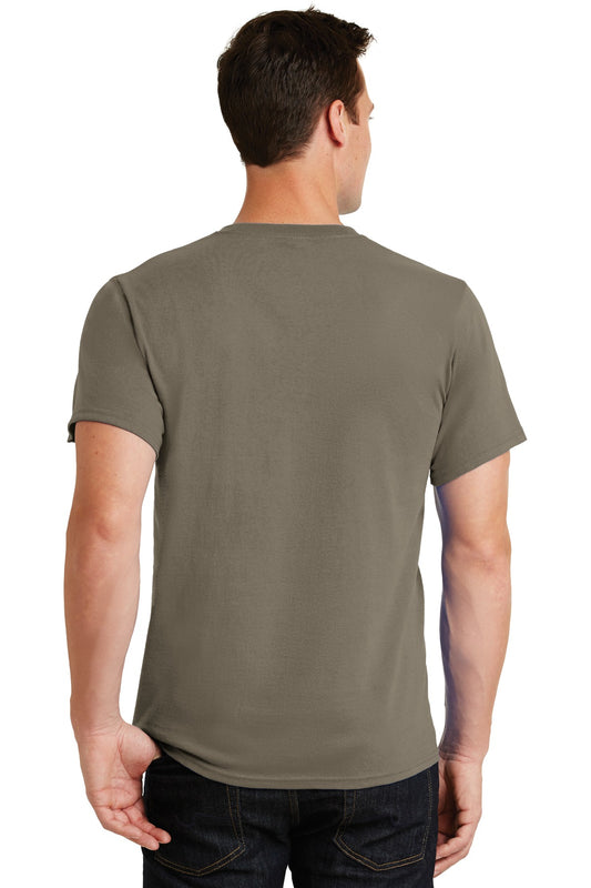 Port & Company Essential Tee. PC61 Dusty Brown