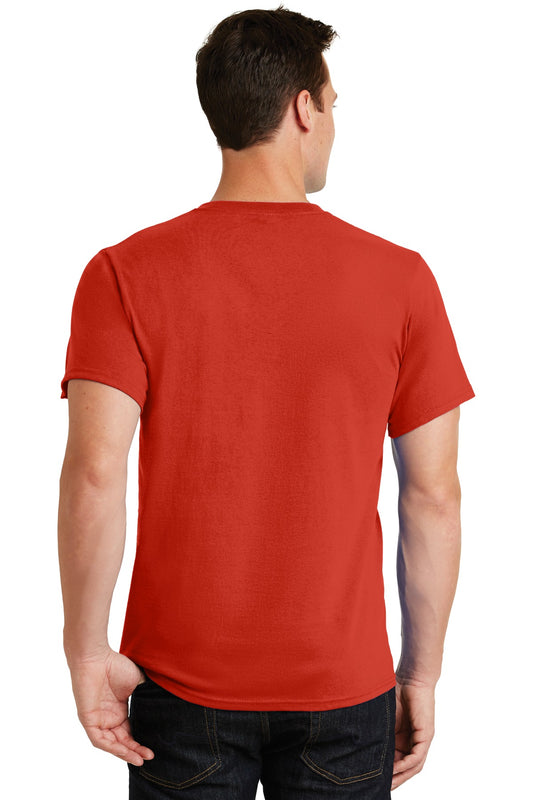 Port & Company Essential Tee. PC61 Fiery Red