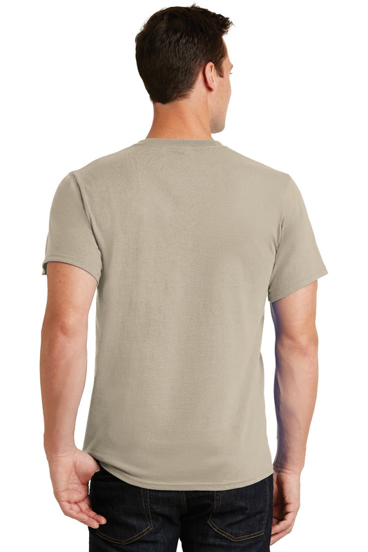 Port & Company Essential Tee. PC61 Light Sand