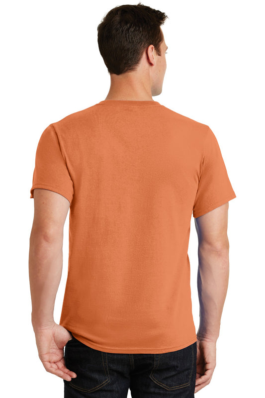 Port & Company Essential Tee. PC61 Orange Sherbet