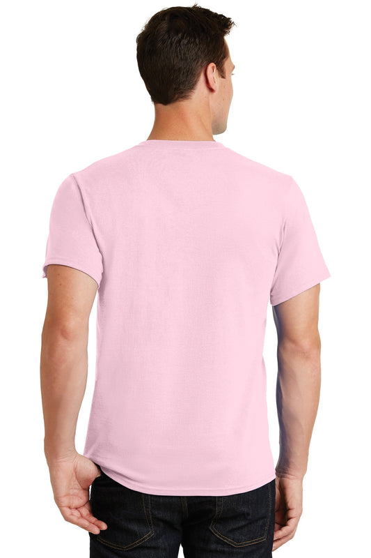 Port & Company Essential Tee. PC61 Pale Pink