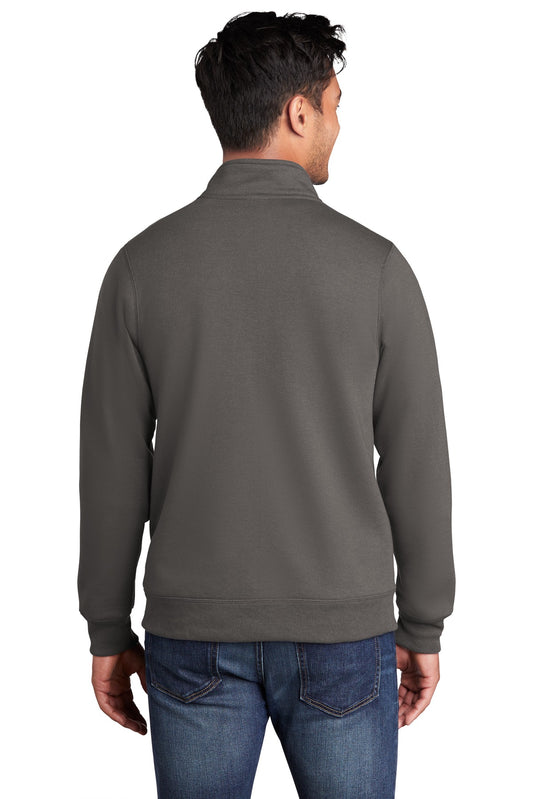 Port & Company Core Fleece Cadet Full-Zip Sweatshirt PC78FZ Charcoal
