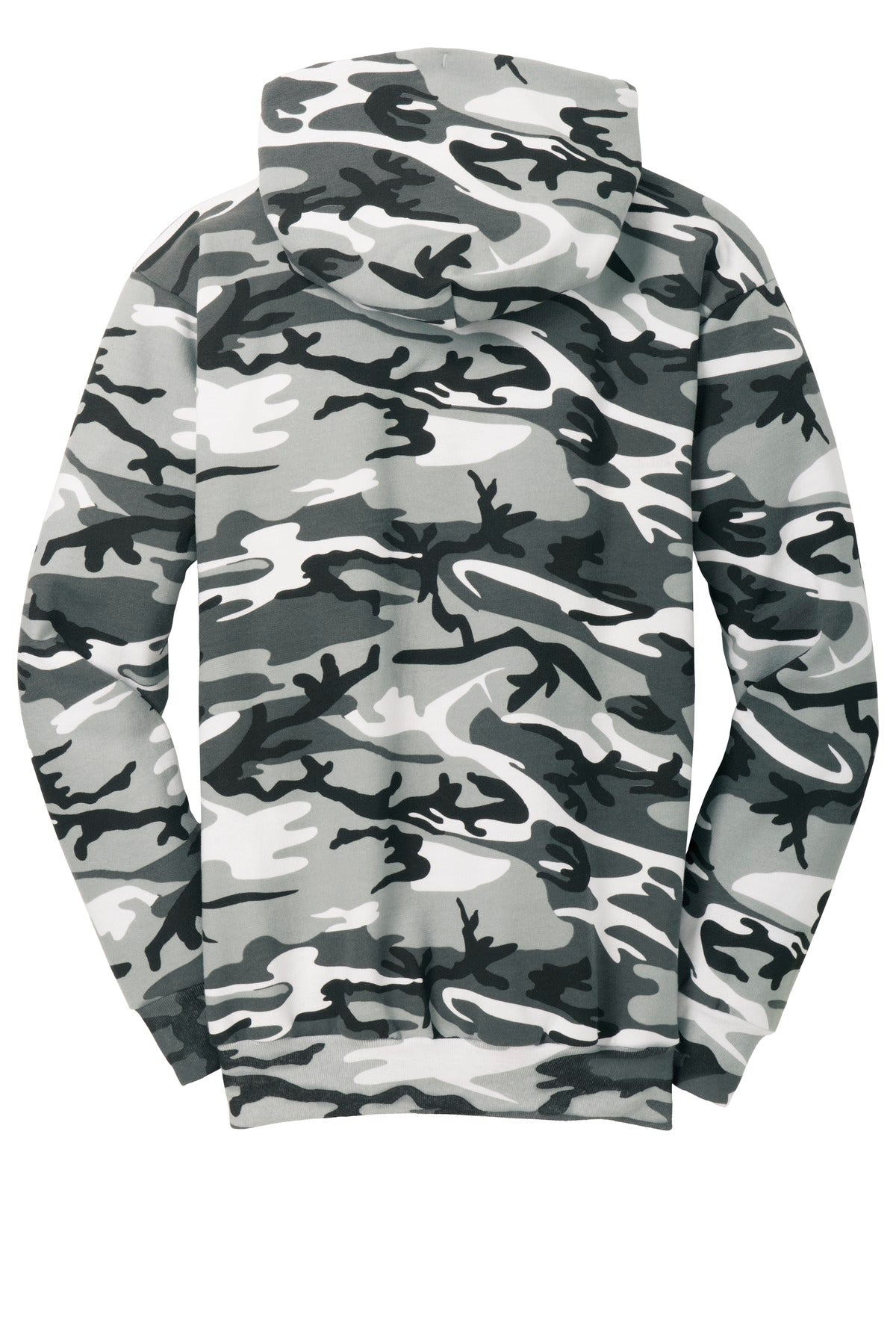 Port & Company Core Fleece Camo Pullover Hooded Sweatshirt. PC78HC Winter Camo