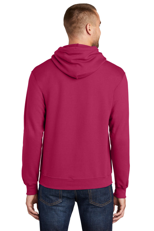 Port & Company Core Fleece Pullover Hooded Sweatshirt. PC78H Flush Pink