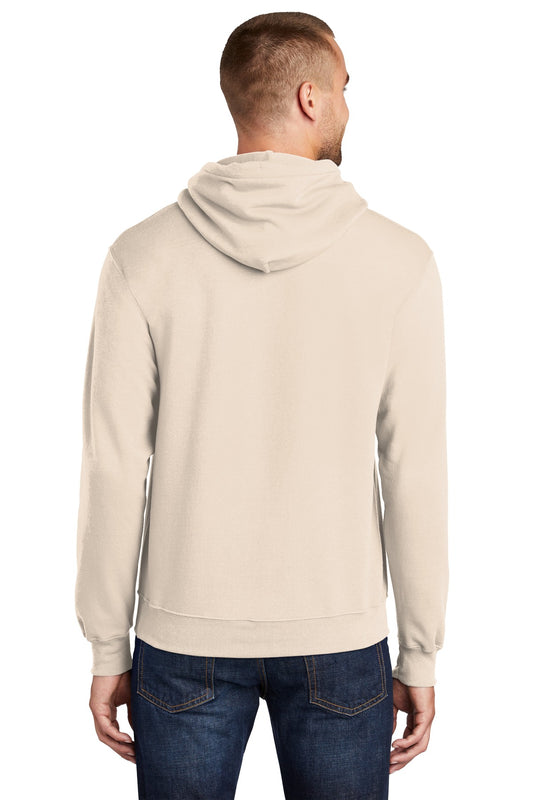 Port & Company Core Fleece Pullover Hooded Sweatshirt. PC78H Natural