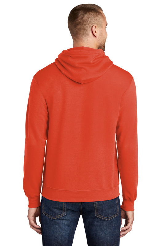 Port & Company Core Fleece Pullover Hooded Sweatshirt. PC78H Orange