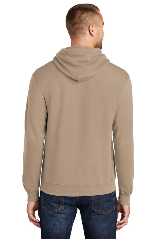 Port & Company Core Fleece Pullover Hooded Sweatshirt. PC78H Sand