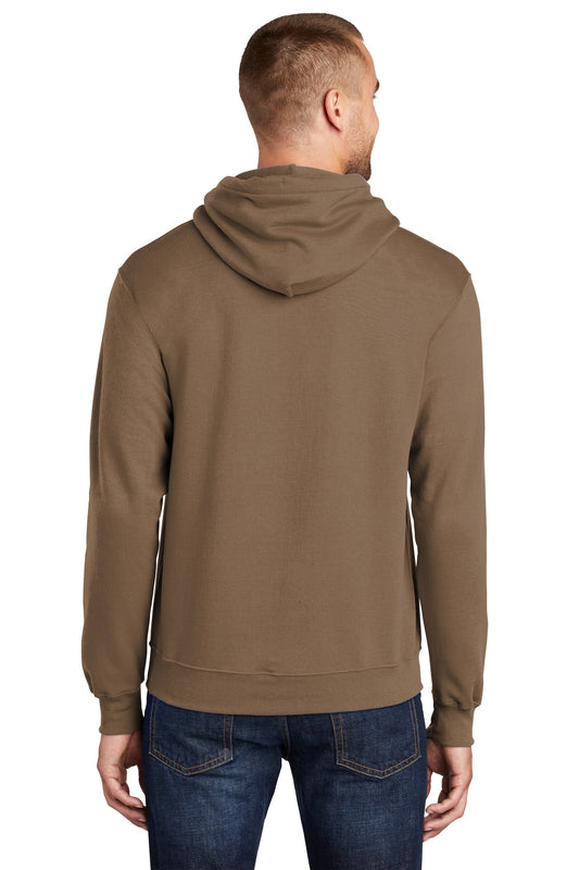 Port & Company Core Fleece Pullover Hooded Sweatshirt. PC78H Woodland Brown