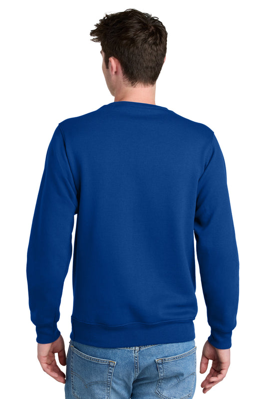 Port & Company Core Fleece Crewneck Pocket Sweatshirt PC78PKT True Royal
