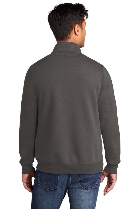 Port & Company Core Fleece 1/4-Zip Pullover Sweatshirt PC78Q Charcoal