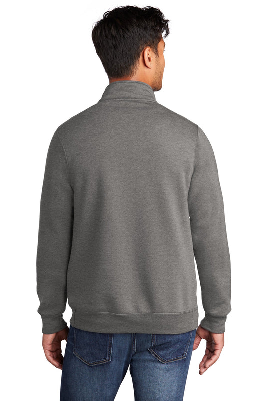 Port & Company Core Fleece 1/4-Zip Pullover Sweatshirt PC78Q Graphite Heather