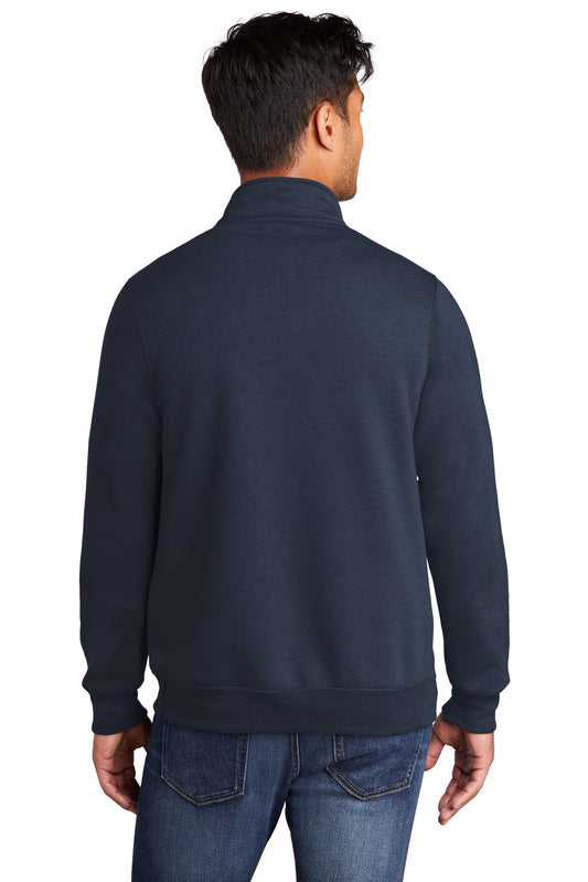 Port & Company Core Fleece 1/4-Zip Pullover Sweatshirt PC78Q Navy