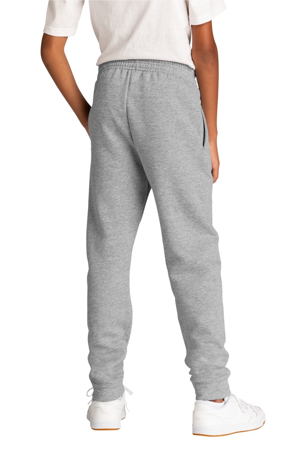 Port & Company Youth Core Fleece Jogger. PC78YJ Athletic Heather