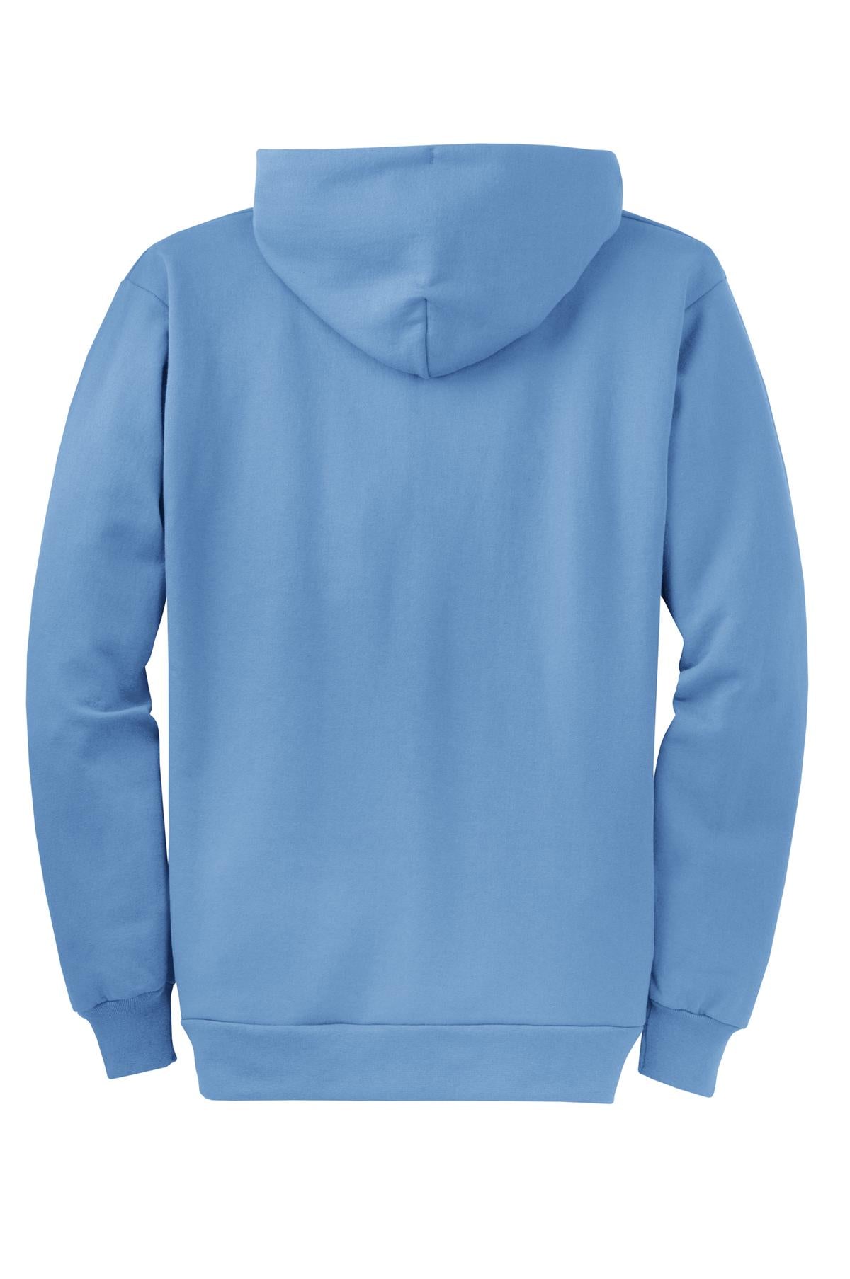 Port & Company Core Fleece Full-Zip Hooded Sweatshirt. PC78ZH Carolina Blue