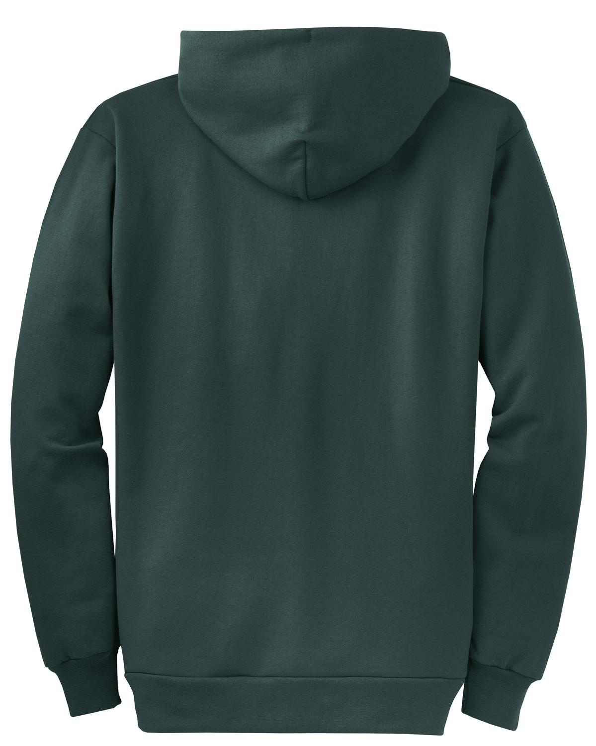 Port & Company Core Fleece Full-Zip Hooded Sweatshirt. PC78ZH Dark Green