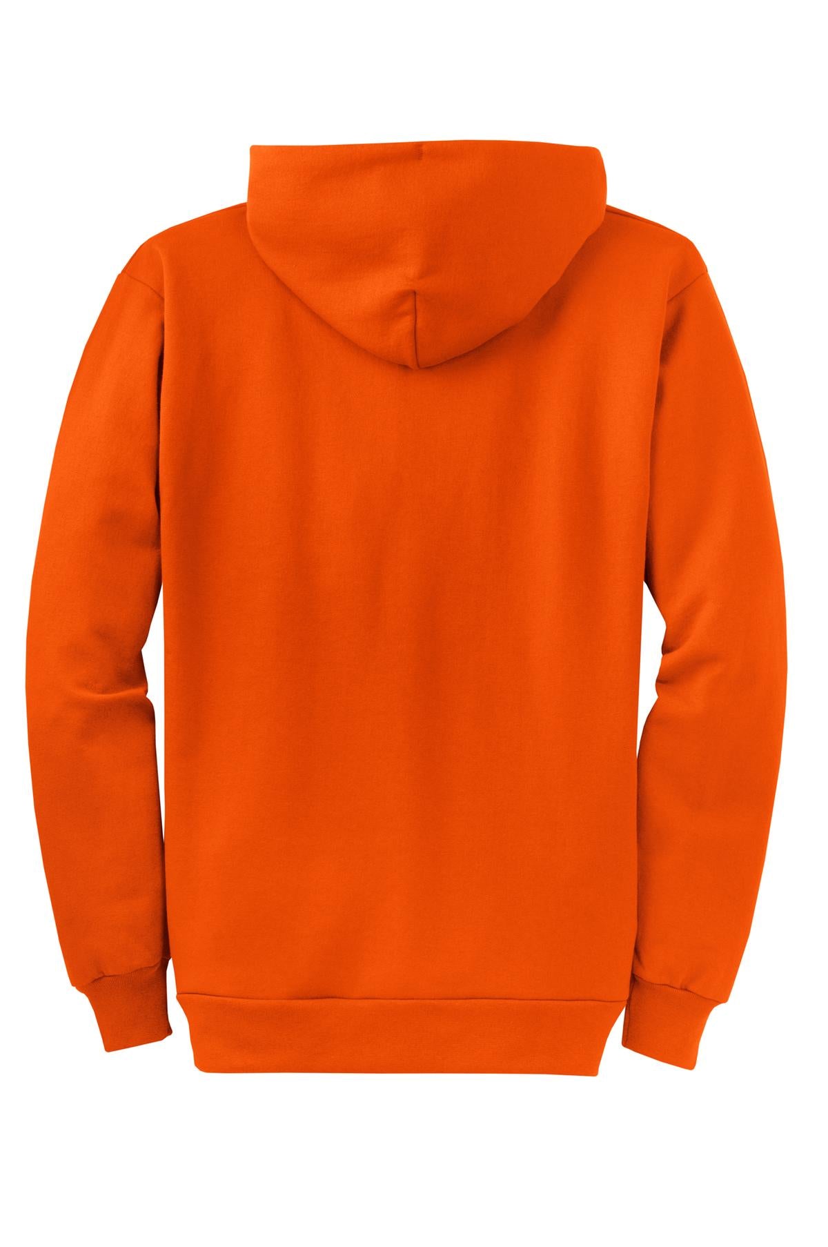 Port & Company Core Fleece Full-Zip Hooded Sweatshirt. PC78ZH Orange