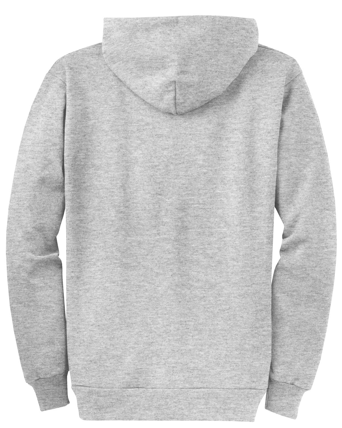 Port & Company Core Fleece Full-Zip Hooded Sweatshirt. PC78ZH Ash