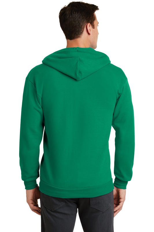 Port & Company Core Fleece Full-Zip Hooded Sweatshirt. PC78ZH Kelly