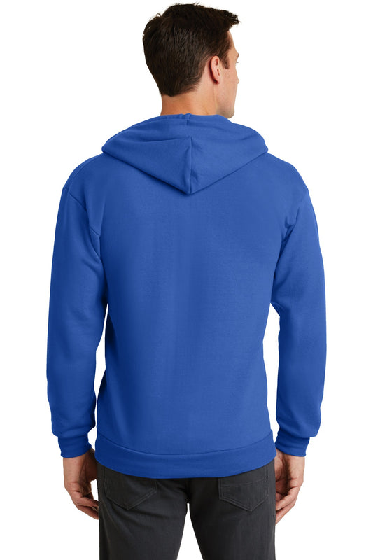 Port & Company Core Fleece Full-Zip Hooded Sweatshirt. PC78ZH Royal