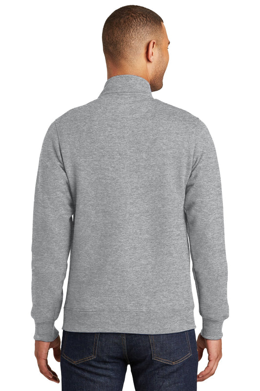 Port & Company Fan Favorite Fleece 1/4-Zip Pullover Sweatshirt. PC850Q Athletic Heather