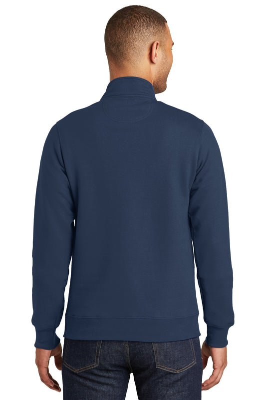 Port & Company Fan Favorite Fleece 1/4-Zip Pullover Sweatshirt. PC850Q Team Navy