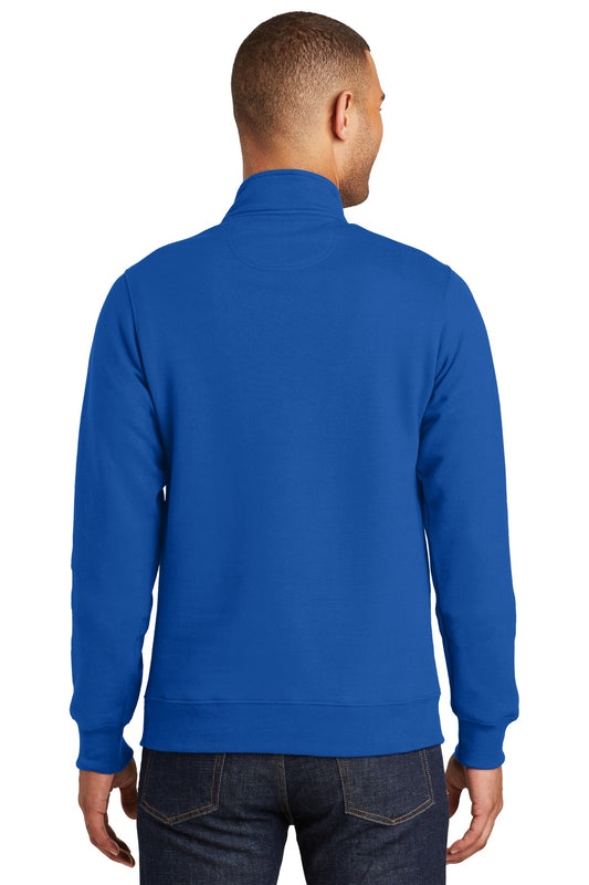 Port & Company Fan Favorite Fleece 1/4-Zip Pullover Sweatshirt. PC850Q True Royal