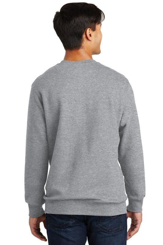Port & Company Fan Favorite Fleece Crewneck Sweatshirt. PC850 Athletic Heather