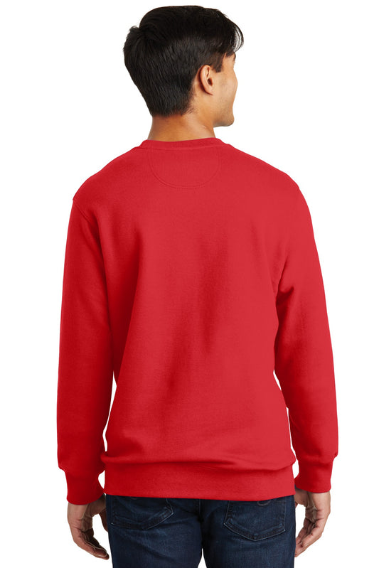 Port & Company Fan Favorite Fleece Crewneck Sweatshirt. PC850 Bright Red