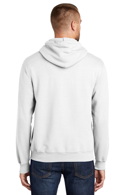 Port & Company Tall Essential Fleece Pullover Hooded Sweatshirt. PC90HT White Tall