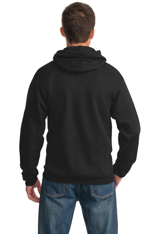 Port & Company Essential Fleece Pullover Hooded Sweatshirt. PC90H Jet Black