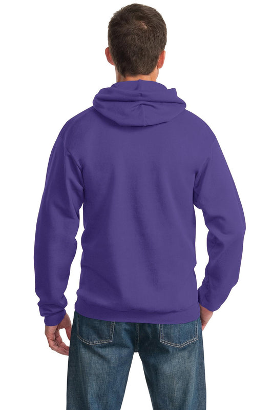 Port & Company Essential Fleece Pullover Hooded Sweatshirt. PC90H Purple