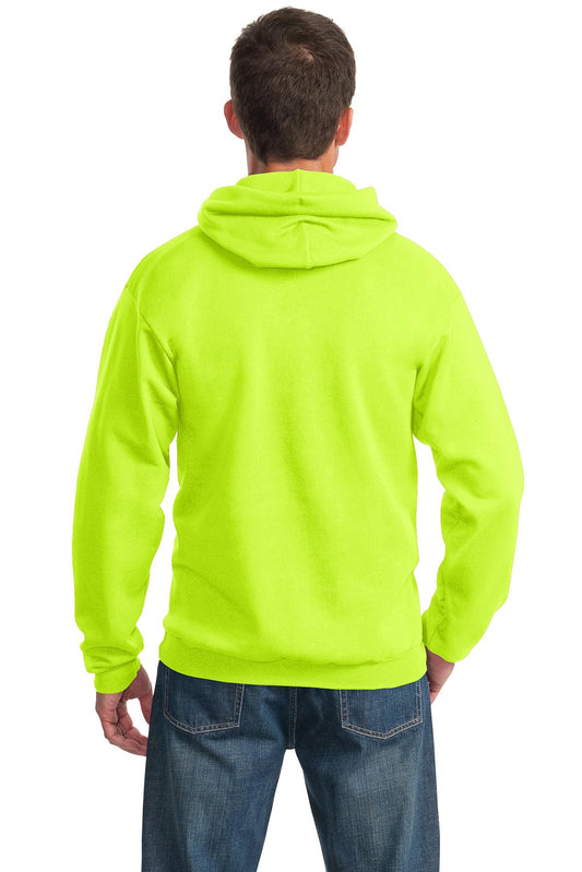 Port & Company Essential Fleece Pullover Hooded Sweatshirt. PC90H Safety Green