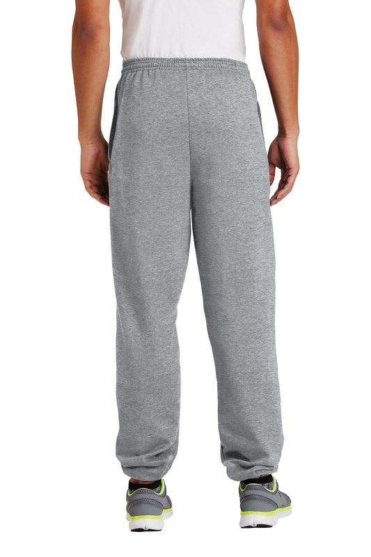 Port & Company Essential Fleece Sweatpant with Pockets. PC90P Athletic Heather