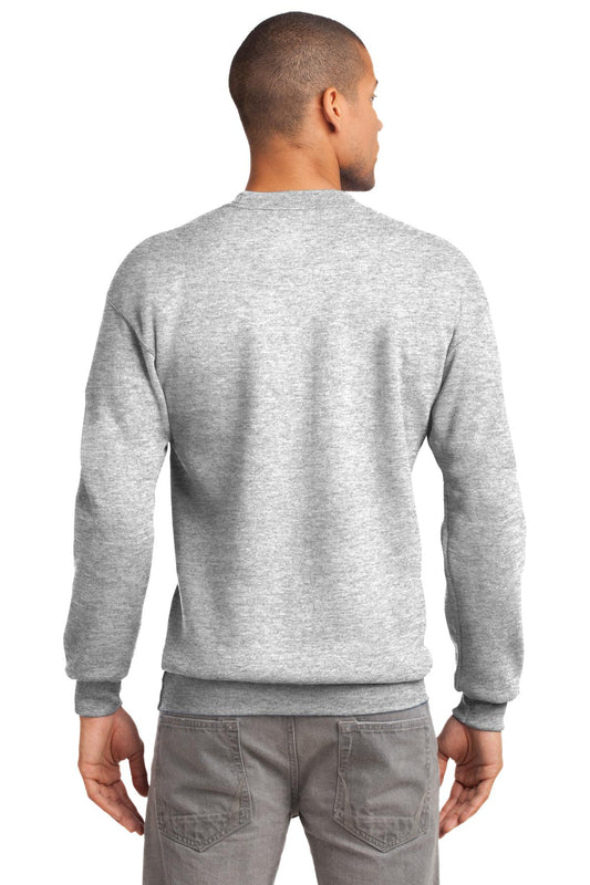 Port & Company Tall Essential Fleece Crewneck Sweatshirt. PC90T Ash Tall
