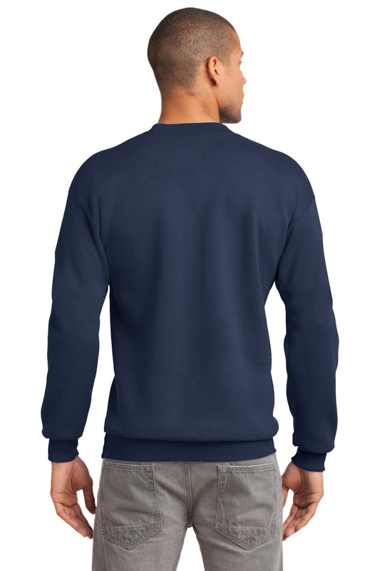 Port & Company Tall Essential Fleece Crewneck Sweatshirt. PC90T Navy Tall