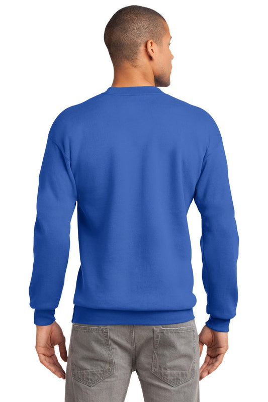 Port & Company Tall Essential Fleece Crewneck Sweatshirt. PC90T Royal Tall