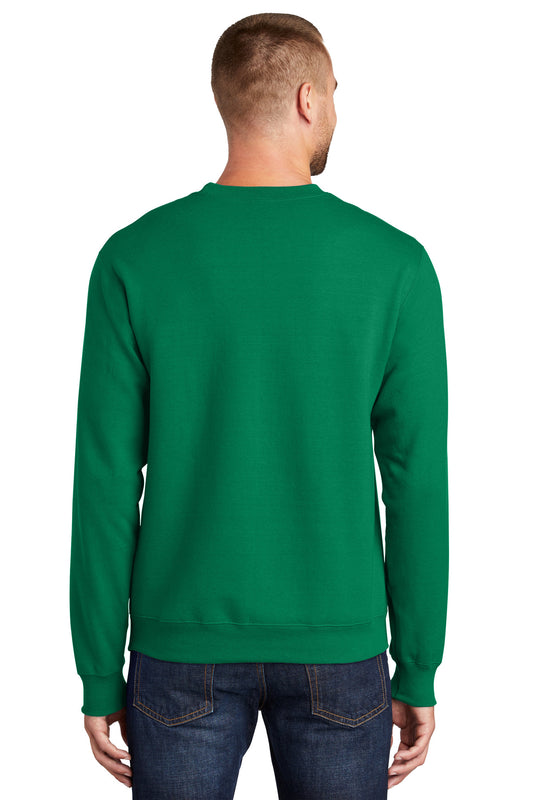 Port & Company Essential Fleece Crewneck Sweatshirt. PC90 Kelly