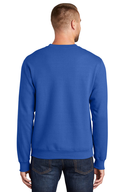Port & Company Essential Fleece Crewneck Sweatshirt. PC90 Royal