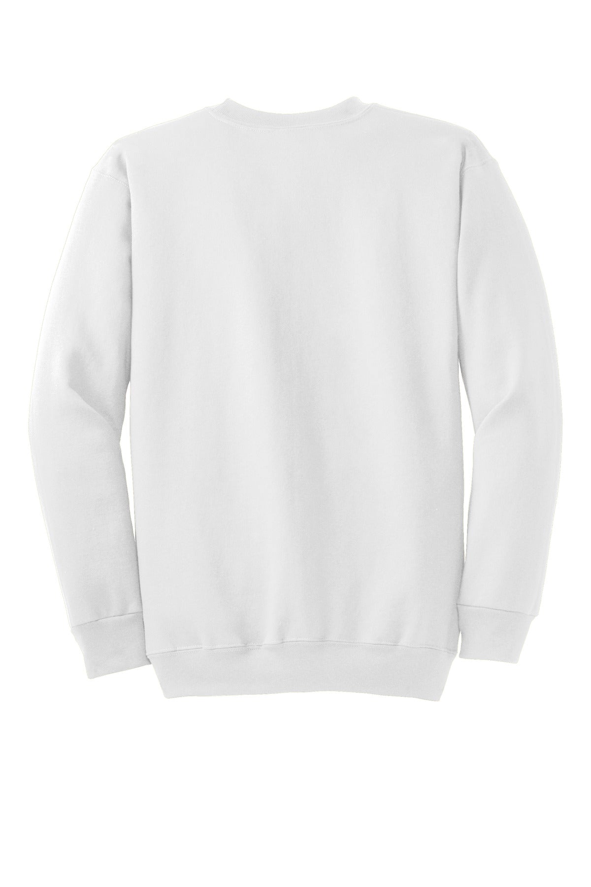 Port & Company Essential Fleece Crewneck Sweatshirt. PC90 White