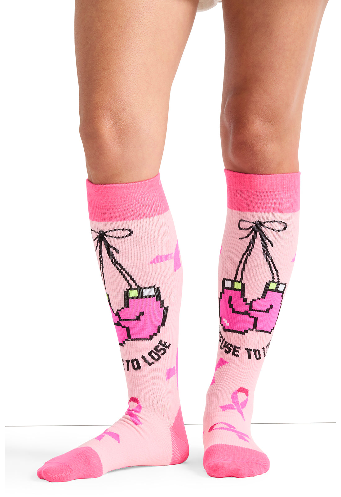 Legwear PRINTSUPPOR Women's 10-15mmHg Compression Socks Bca Fight