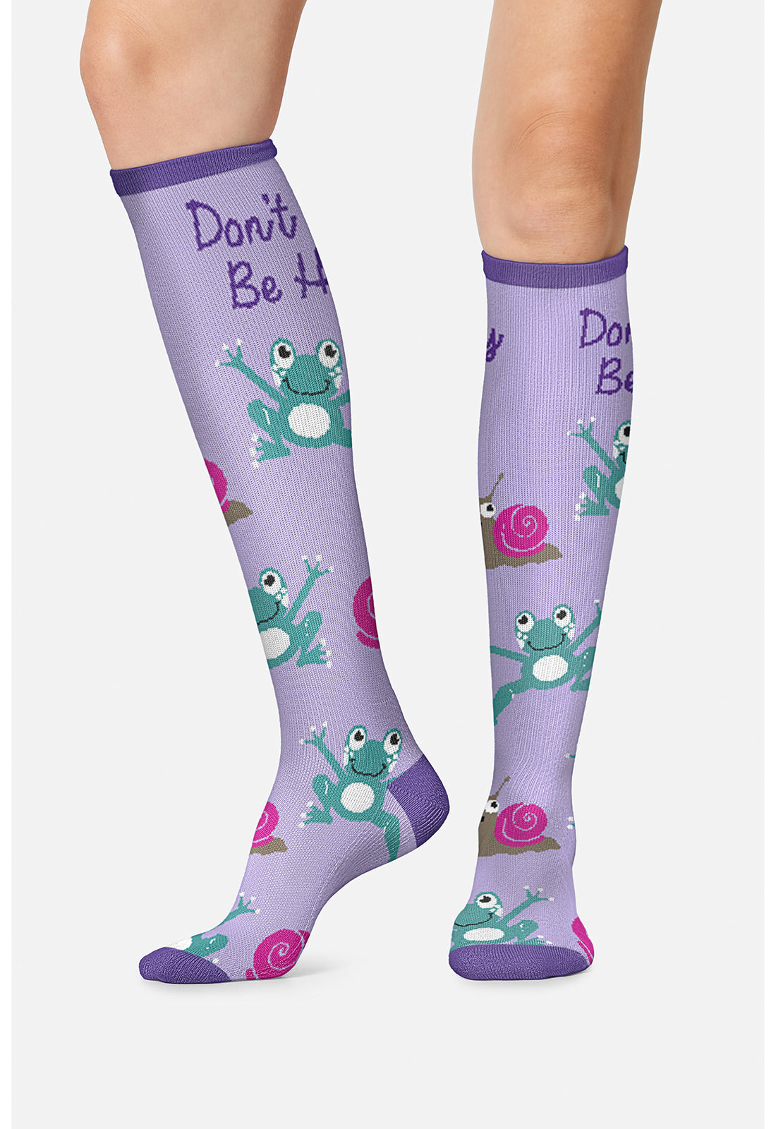 Legwear PRINTSUPPOR Women's 10-15mmHg Compression Socks Be Hoppy