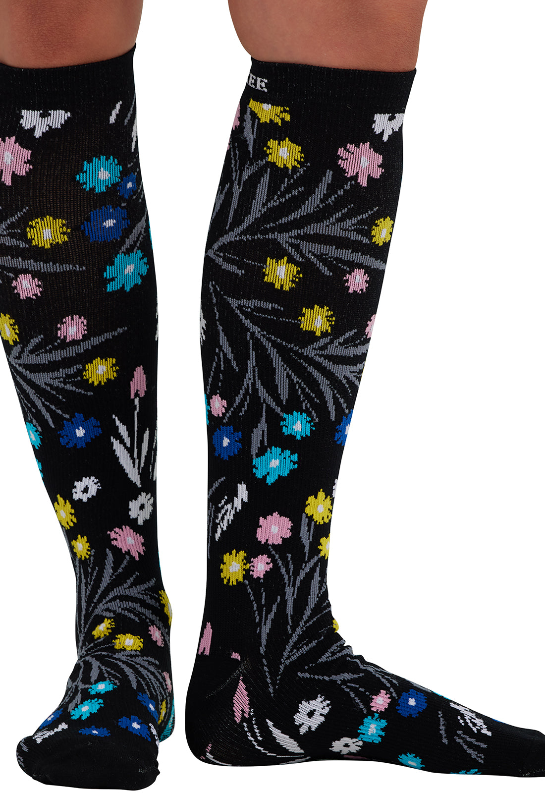 Legwear PRINTSUPPOR Women's 10-15mmHg Compression Socks Breezy Buds